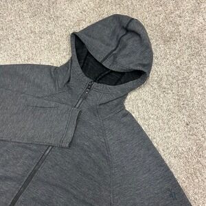 Smartwool Hoodie Full Zip Merino Wool Small Gray Raglan Sleeve Jacket